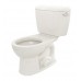 TOTO CST743SR#01 Drake 2-Piece Toilet with Round Bowl and Right Hand Trip Lever  Cotton White - B001KA9UY6